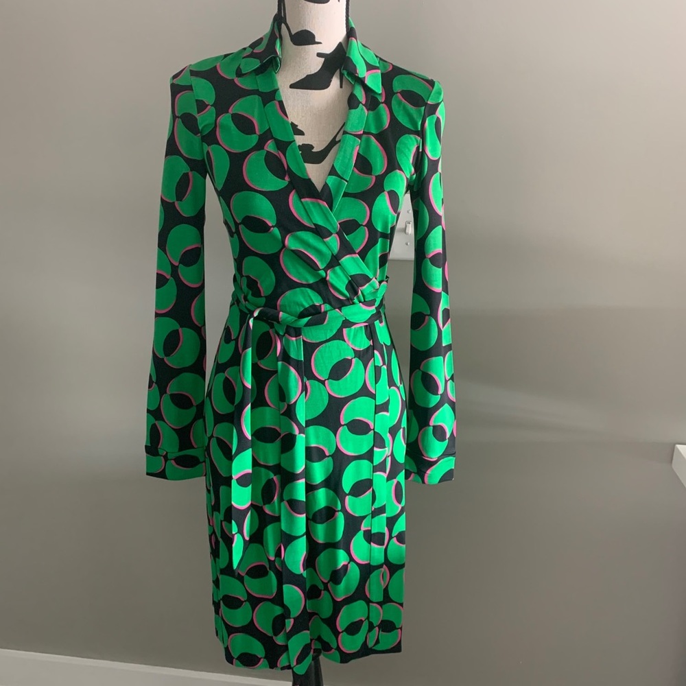 DVF New Jeanne two silk wrap dress